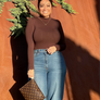Vintage Brown Basic top