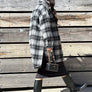 Black and White Lumber Jacket