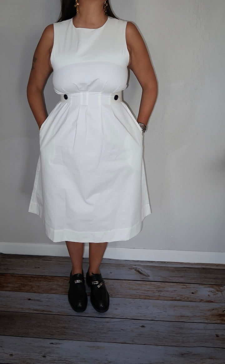 Pleated A-Line Dress