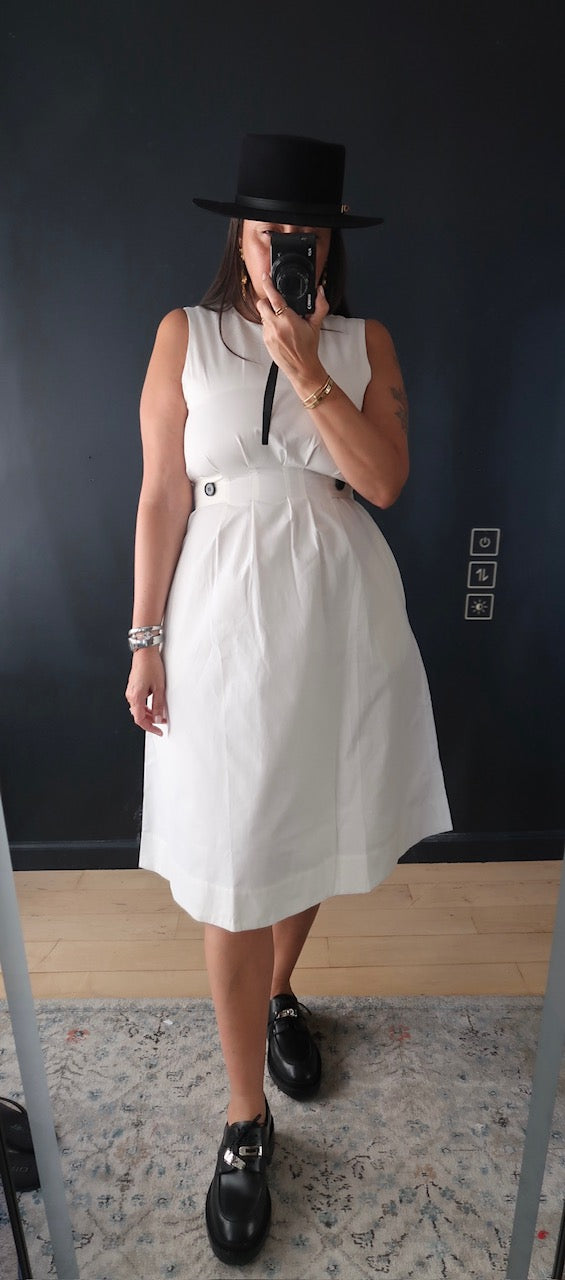 Pleated A-Line Dress