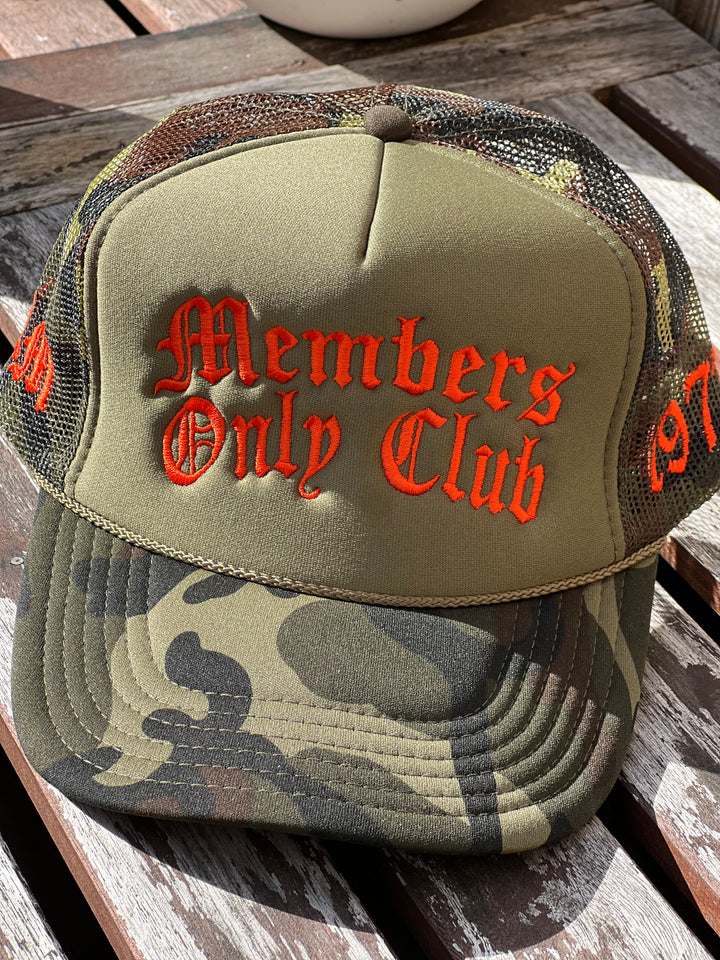 Members Only Club Trucker Hat